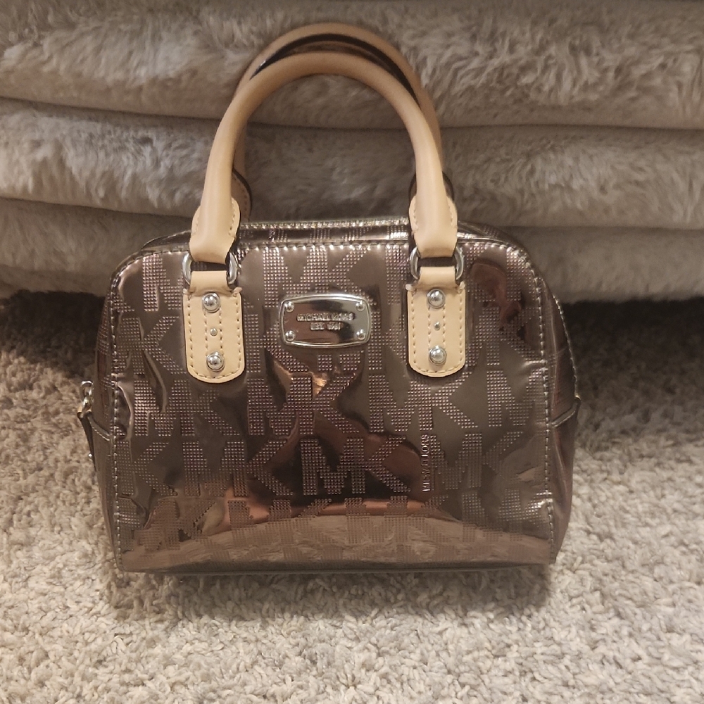 Michael Kors Metallic Brown Mini Bag